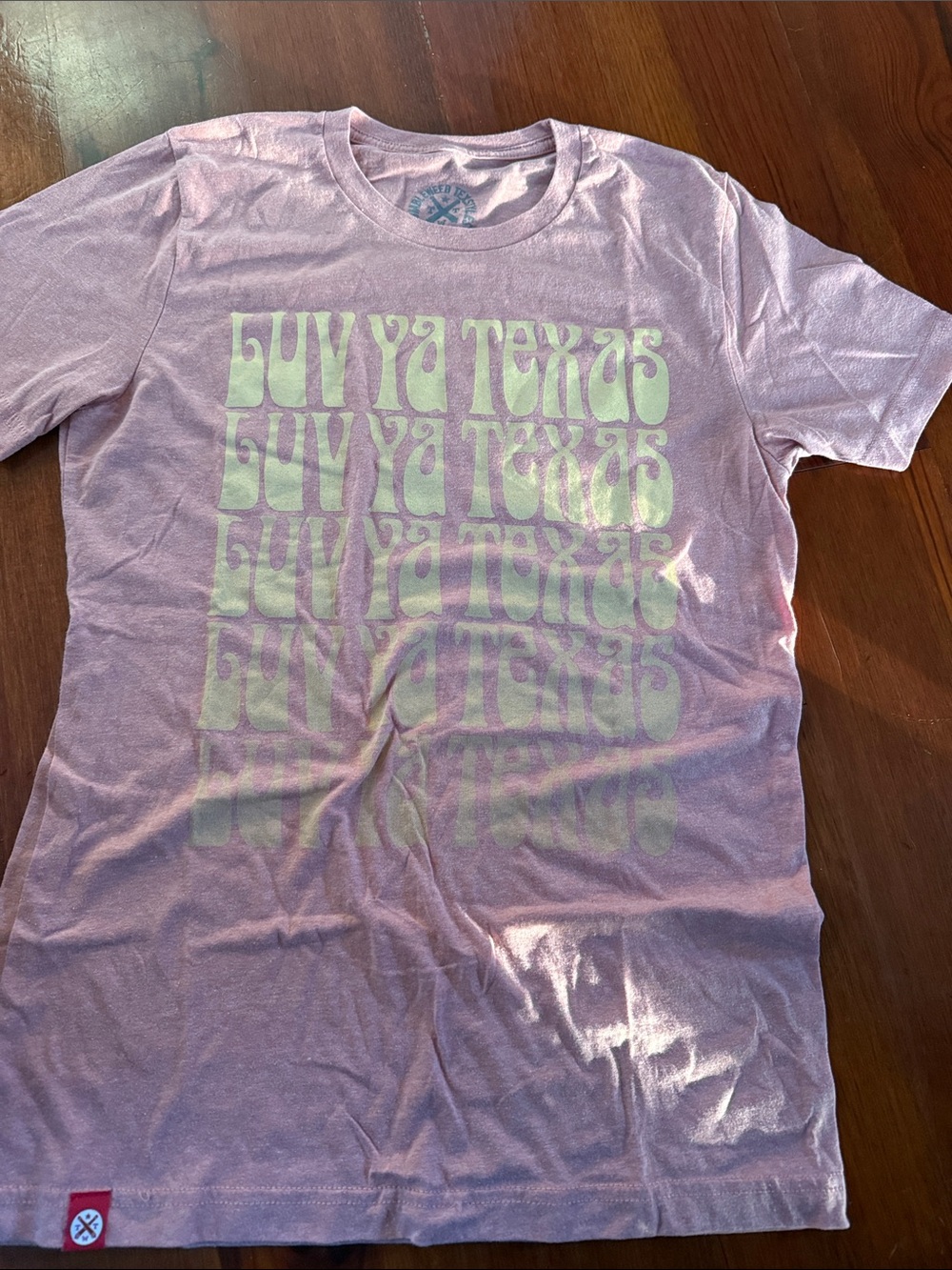 Women's Pink 'Luv Ya Texas' Short Sleeve Graphic Tee